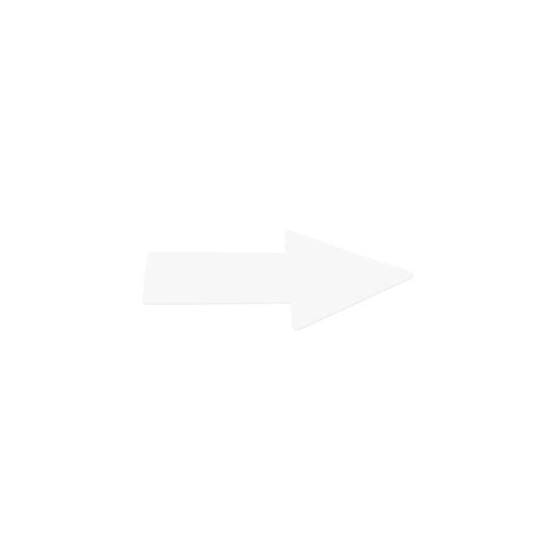 Sticker pavimenti a Freccia - 20x5 cm - Tarifold bianco conf. 10 pz  - B197402