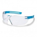 Occhiali protettivi a stanghetta x-fit metal free supravision excellence - lenti in PC trasparenti Uvex blu