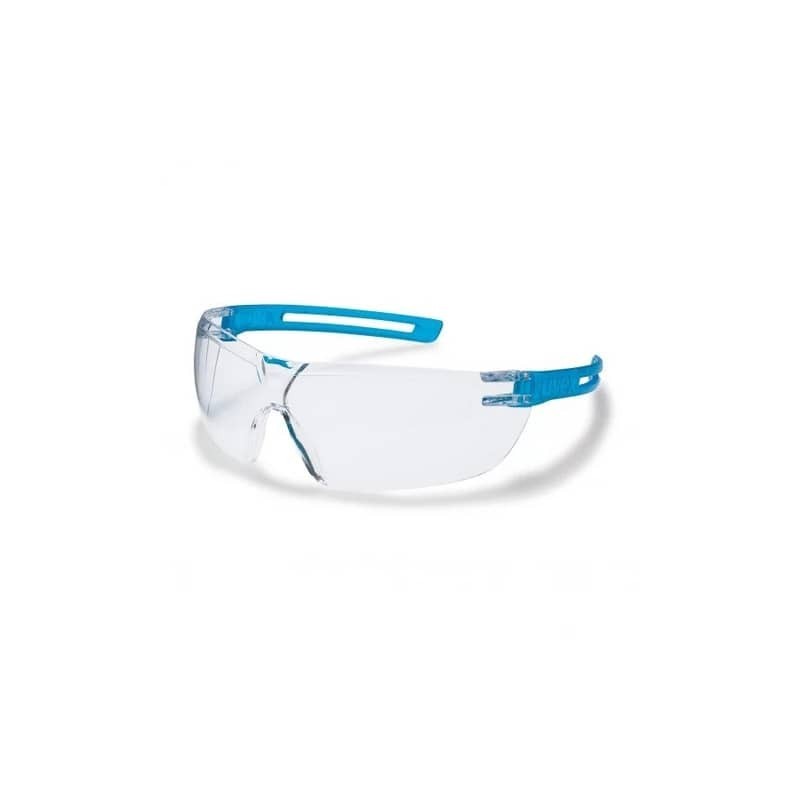 Occhiali protettivi a stanghetta x-fit metal free supravision excellence - lenti in PC trasparenti Uvex blu