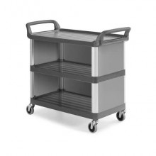 Carrello grigio in polipropilene Shelf A3700 - 111x50x105 cm TTS 3 ripiani con chiusura - 0F0A3700ET