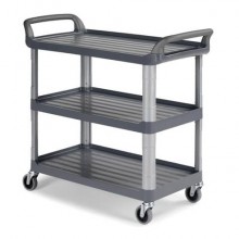 Carrello grigio in polipropilene Shelf 3800 - 111x50x102,5 cm TTS 3 ripiani 0F003800ET