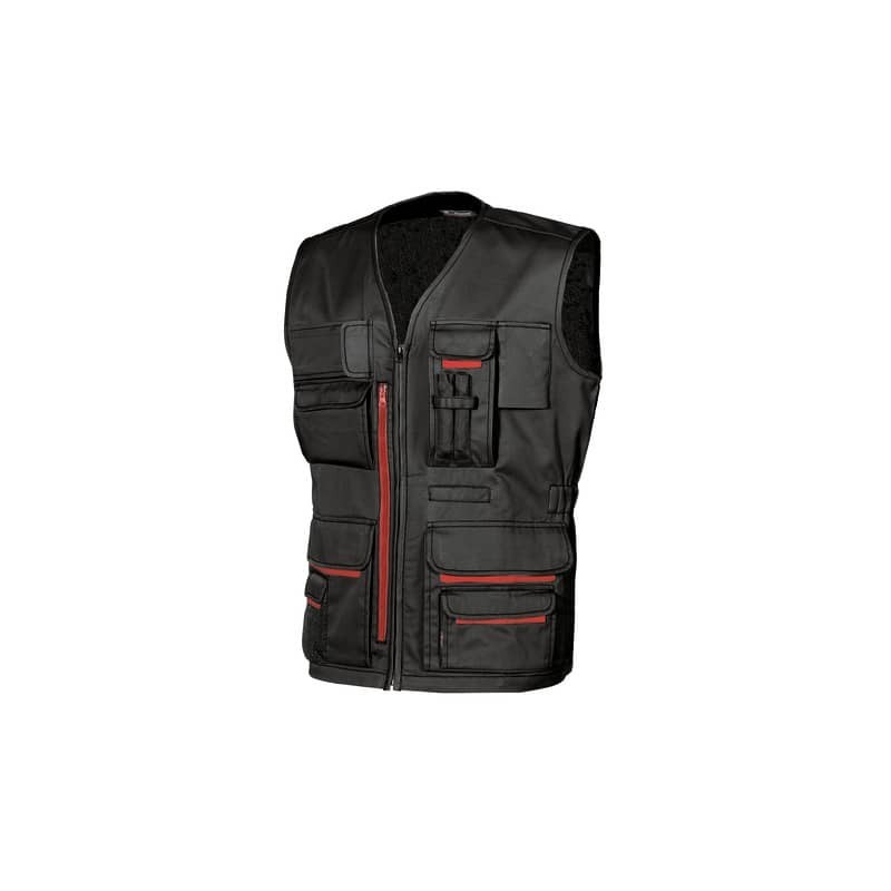 Gilet da lavoro con tasche multifunzionali Fun Black Carbon U-Power taglia  XXL - HY018BC-XXL