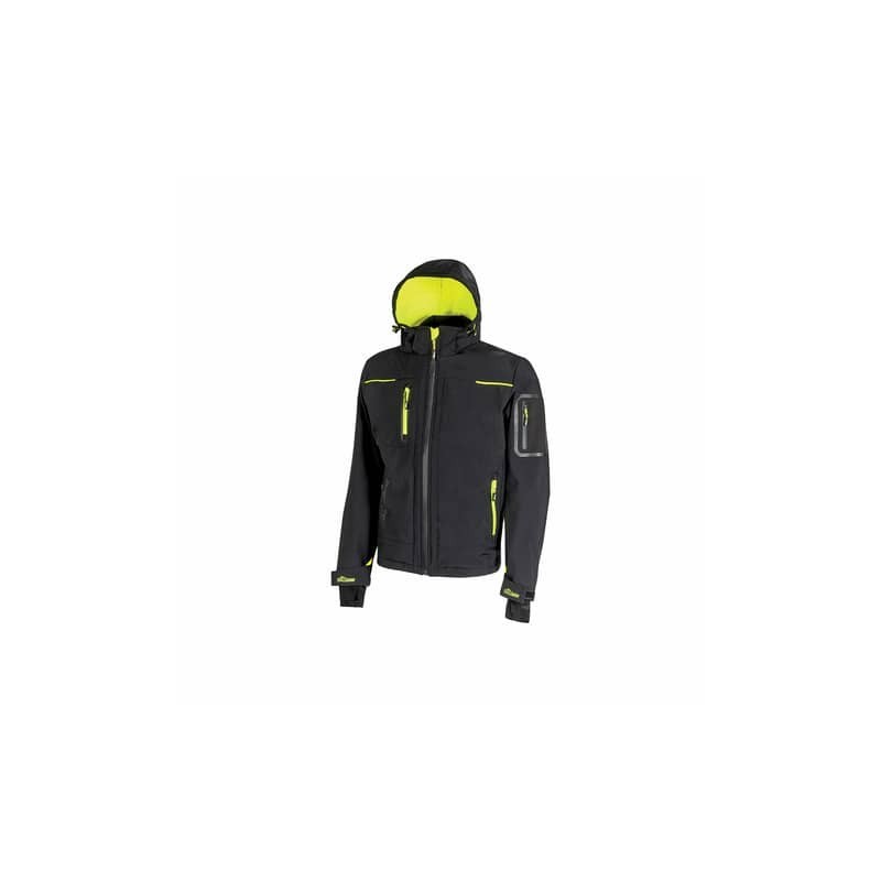 Giacca impermeabile in Softshell Space Black Carbon U-Power taglia L FU187BC-L