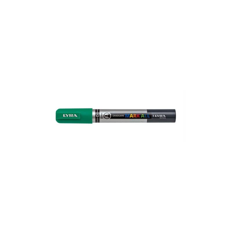 Marcatore a tempera Graduate Mark All punta tonda 2 mm Lyra verde smeraldo L6820063