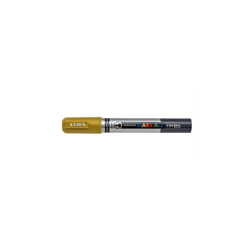 Marcatore a tempera Graduate Mark All punta tonda 2 mm Lyra oro L6820250