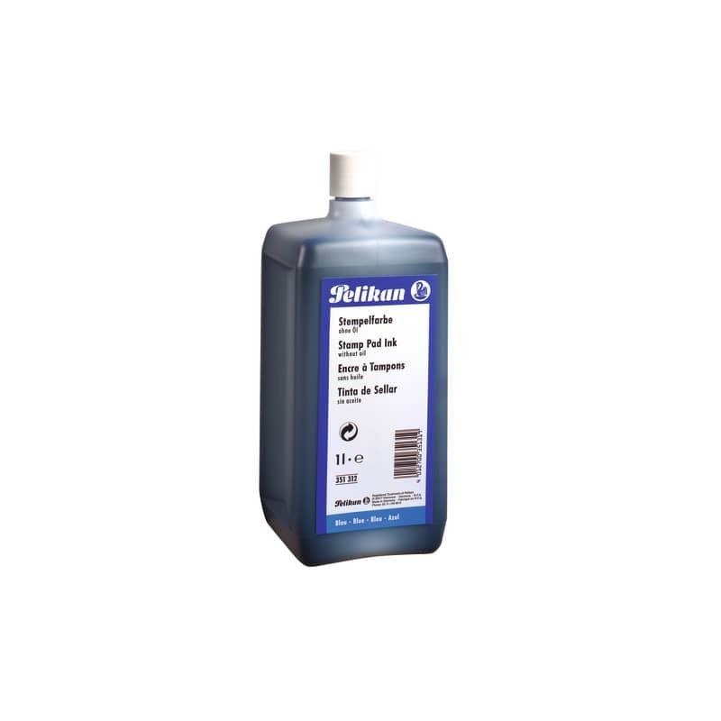 Inchiostro per timbri senza olio Pelikan bottiglia 1 litro blu 100436068