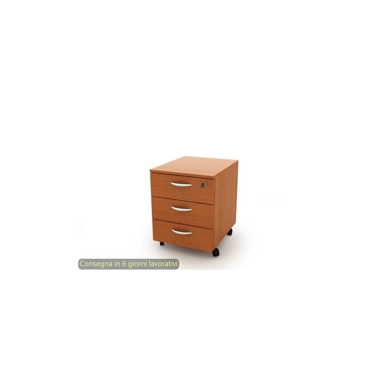 Cassettiera a 3 cassetti su ruote 17020 41x50xH.52,2 cm Artexport ciliegio 17020/HH/3T