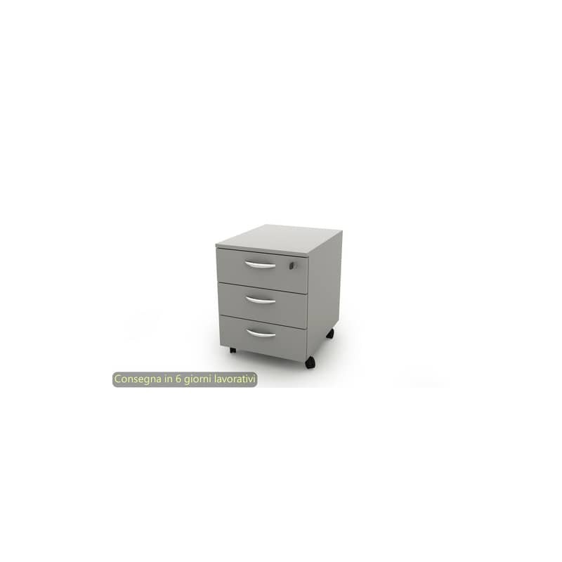 Cassettiera a 3 cassetti su ruote 17020 41x50xH.52,2 cm Artexport grigio 17020/99/3T
