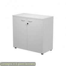 Armadio basso ante battenti con serratura 2898 90x46xH.85 cm Artexport grigio - AR/MB+AB/9