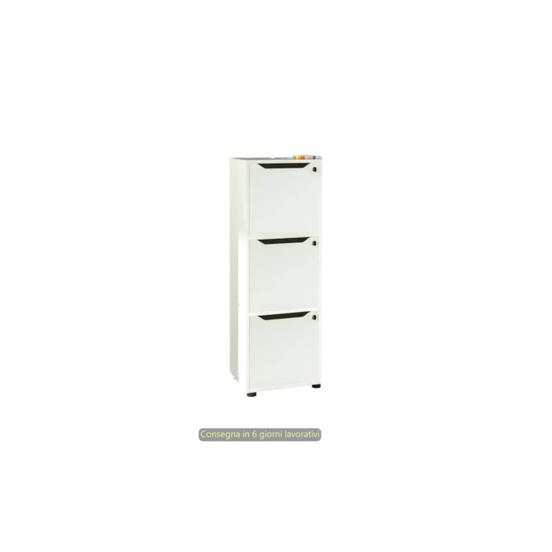Contenitore 3 caselle a giorno Maximail 41x40xH.121,6 cm Artexport bianco 3MaxM/3