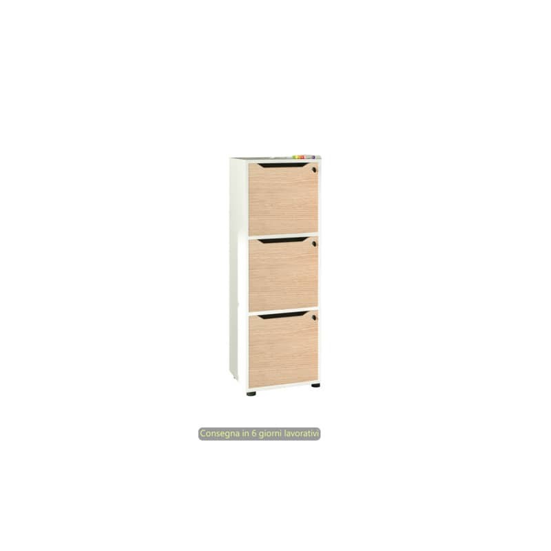 Set 3 ante pantografate con serratura Maximail 36,8xH.36,8 cm Artexport rovere 3aMaxM/C