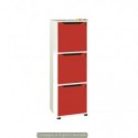 Set 3 ante pantografate con serratura Maximail 36,8xH.36,8 cm Artexport rosso 3aMaxM/R