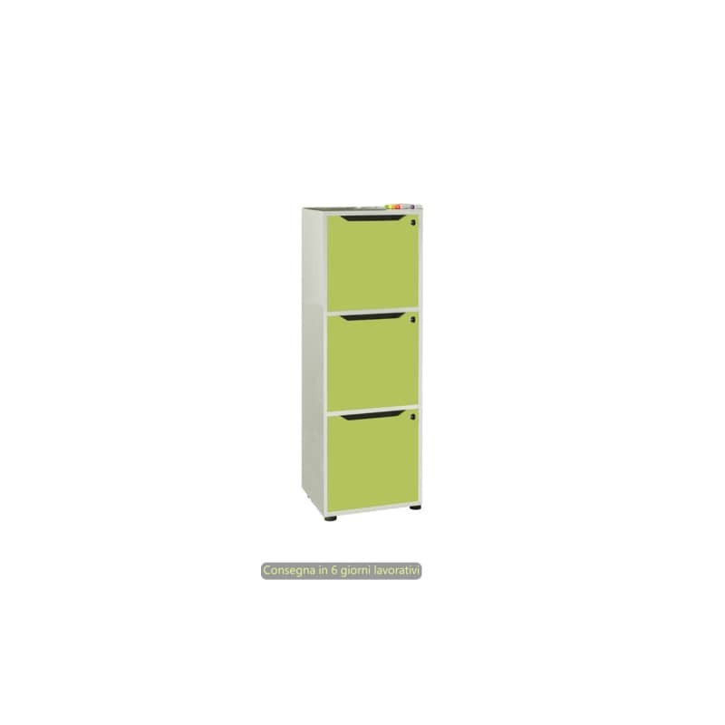 Set 3 ante pantografate con serratura Maximail 36,8xH.36,8 cm Artexport verde 3aMaxM/V