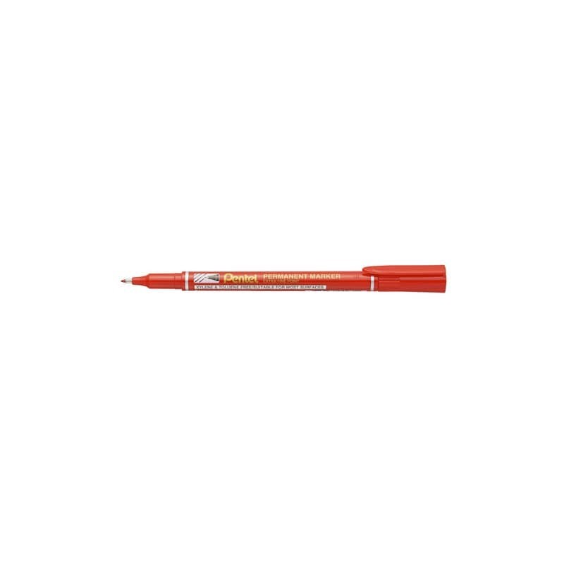 Marcatore permanente AmiKo punta extra fine - tratto 0,6 mm - conf. 12 pezzi Pentel rosso - NF450-B