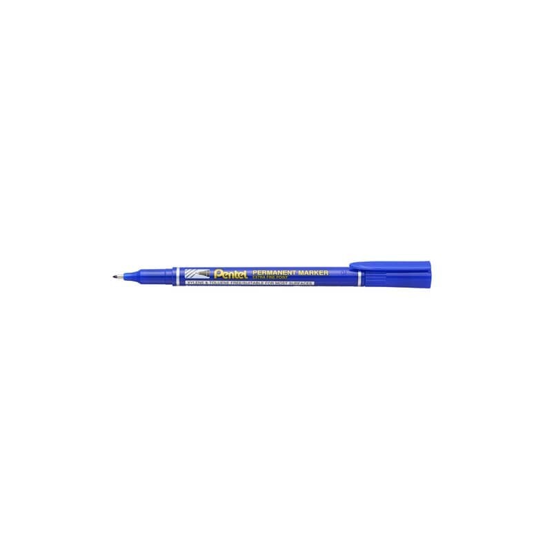 Marcatore permanente AmiKo punta extra fine - tratto 0,6 mm - conf. 12 pezzi Pentel blu - NF450-C