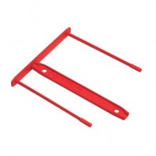 Fastener con clip di chiusura passo 80 mm Fellowes rosso conf. 100 pezzi  0089602