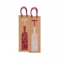 Borsa Rex bottiglia 12x37x9 cm conf. 10 pz Rex-Sadoch fantasia su avana SDN12-178
