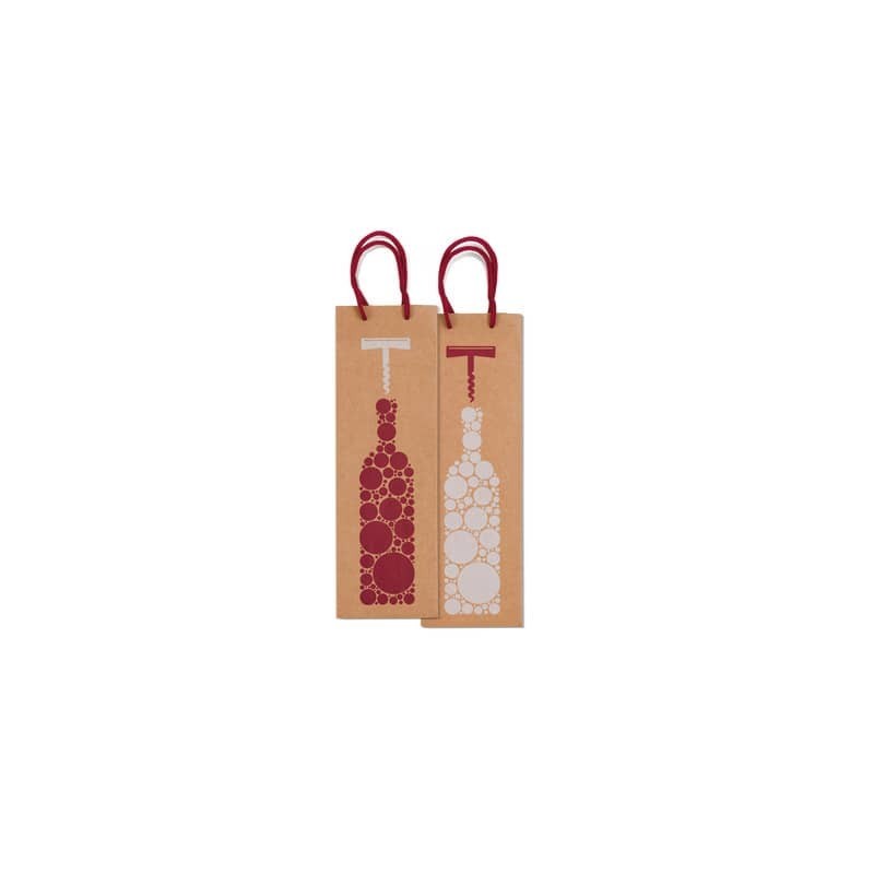Borsa Rex bottiglia 12x37x9 cm conf. 10 pz Rex-Sadoch fantasia su avana SDN12-178