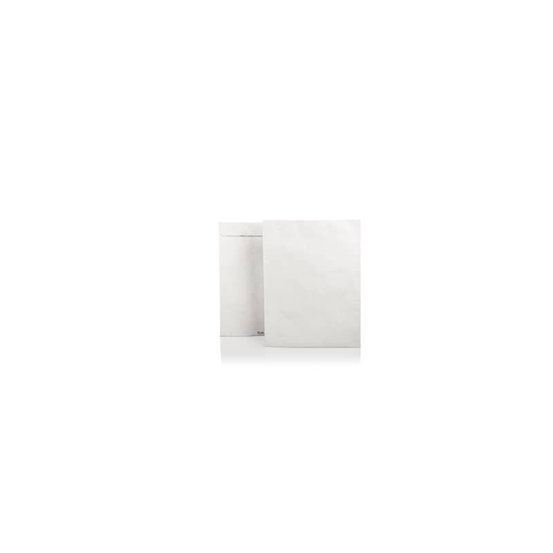 Buste a sacco piatte con strip bianche 250x350 mm - Tyvek formato B4 conf. 500 pz - 11784