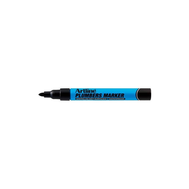 Marcatore permanente Plumbers Artline - per idraulica - punta tonda 1,5 mm nero A PLM/N (Conf.12)