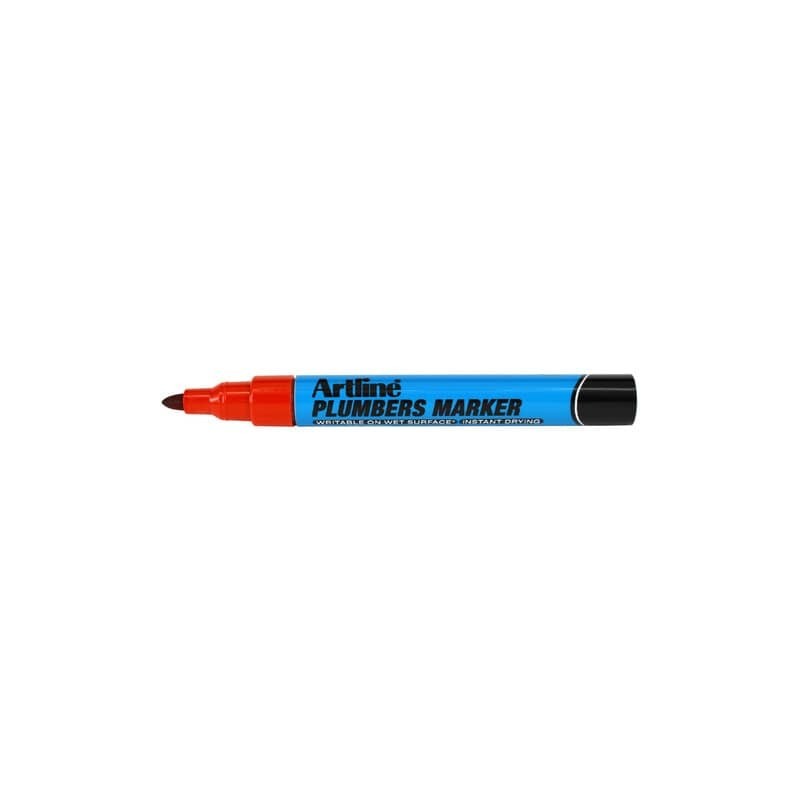 Marcatore permanente Plumbers Artline - punta tonda 1,5 mm rosso A PLM/R (Conf.12)