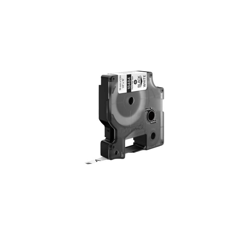 Nastro in poliestere per etichettatrice Rhino - colore nero/bianco Dymo 19 mm x 5,5 mt - 18484
