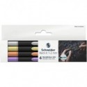 Astuccio pennarelli Metallic Liner - Schneider assortiti conf. 4 pezzi  P700295