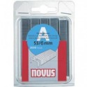 Punti per fissatrice tipo A 53/6 Novus silver - conf. 1800 pz - H205306