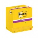Foglietti riposizionabili Super Sticky Notes Post-it®Giallo oro 76x127 mm - 12 blocchetti da 90 ff - 655-S