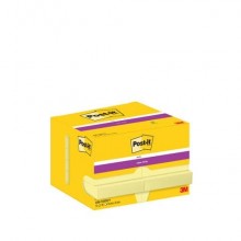 Foglietti riposizionabili Super Sticky Notes Post-it® Giallo Canary 48x73 mm 12 blocchetti da 90 ff - 656-12SSCY