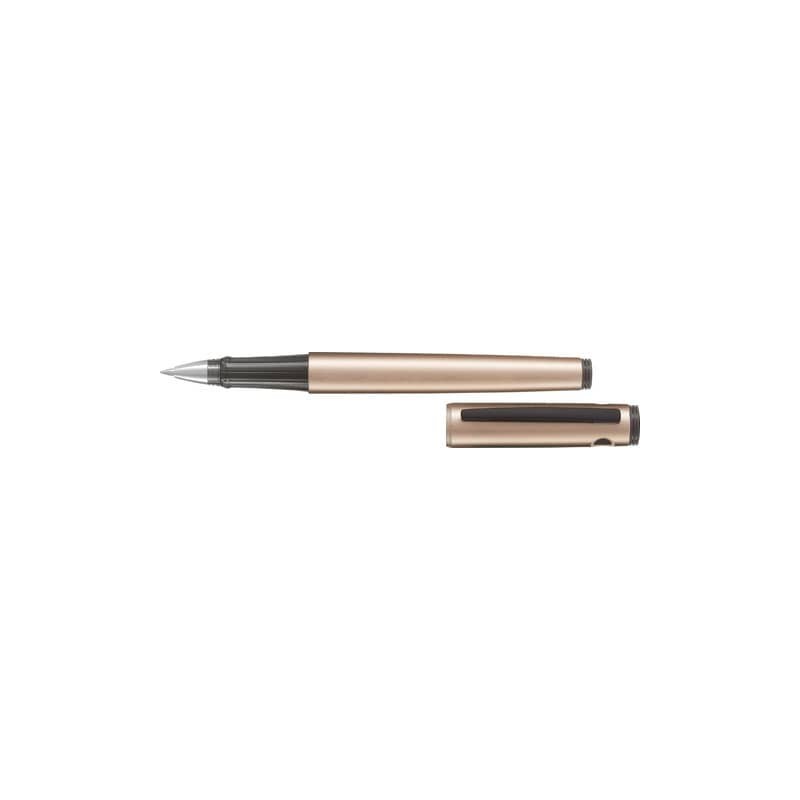 Penna roller Pilot Explorer inchiostro gel nero - fusto rame 006498