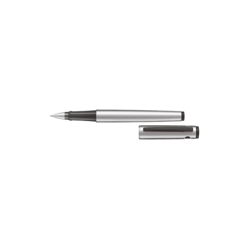 Penna roller Pilot Explorer inchiostro gel nero - fusto argento 006500