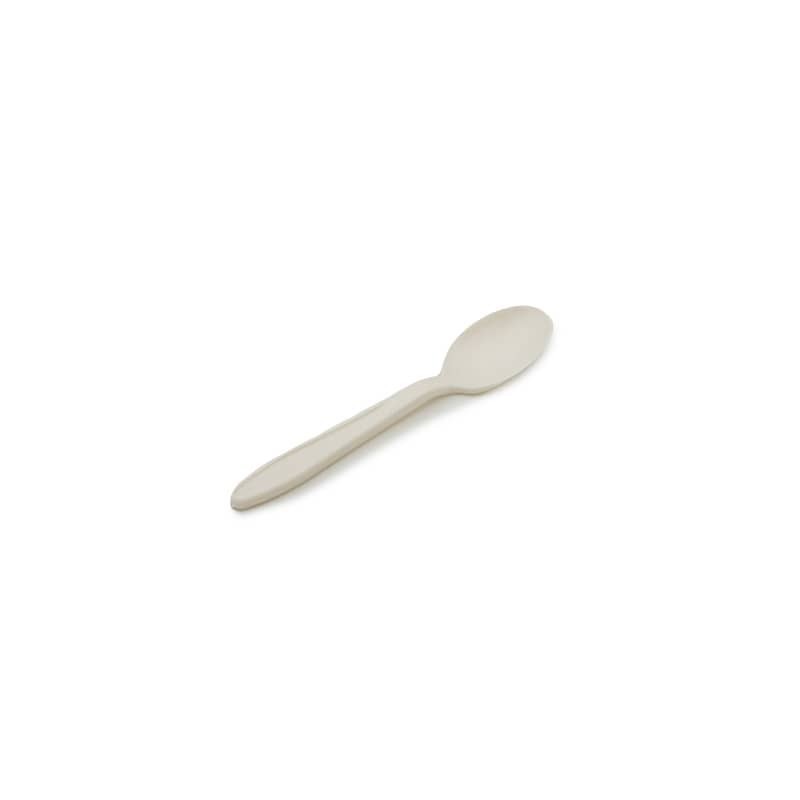 Cucchiaini da dessert in Mater-Bi IlipBio cappuccino - conf. 40 pz 80990 (Conf.2)