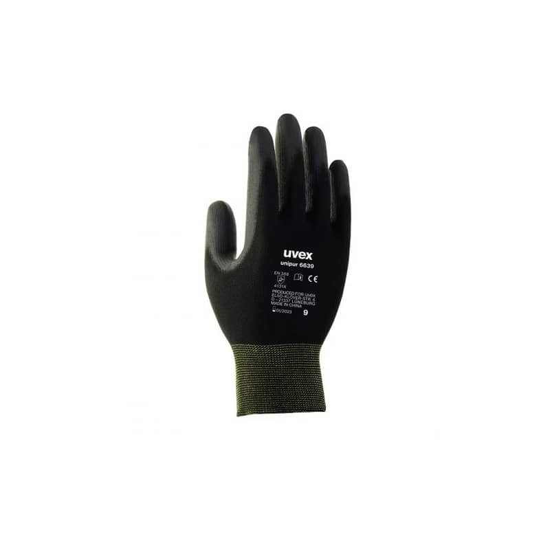 Guanti protettivi UNIPUR 6639 - rischi meccanici - nero Uvex TG. 7 6024807 (Conf.10)