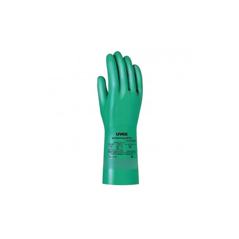 Guanti protettivi PROFASTRONG NF33 - rischi chimici - verde Uvex TG. 10 6012204 (Conf.12)