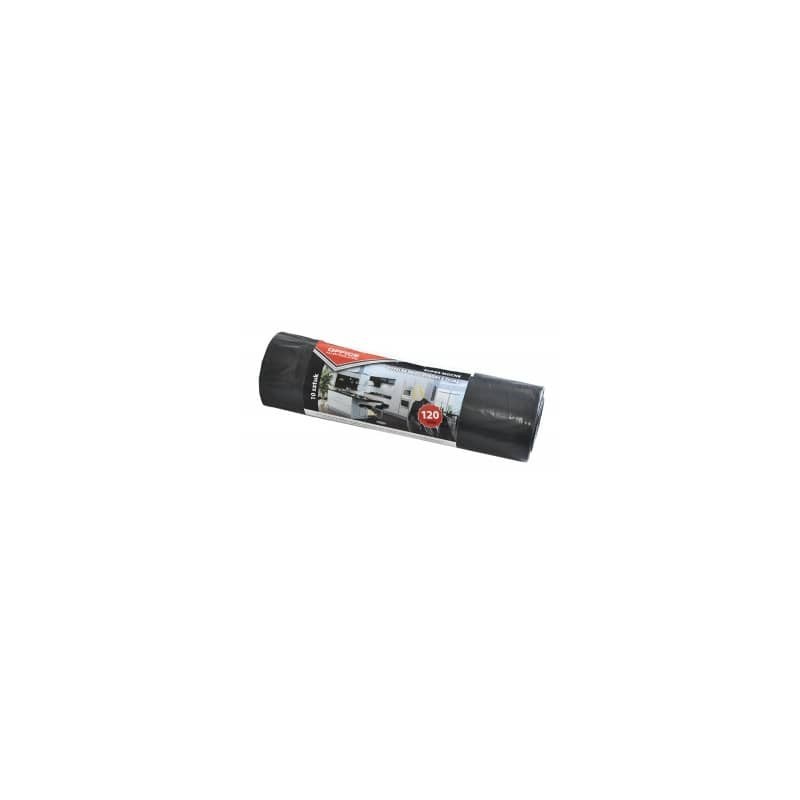 Sacchi immondizia per rifiuti inorganici Office Products 120 L 67x98 cm - 45 µm nero - rotolo da 10 pezzi - 22023232-05 (Conf.5)