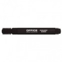 Marcatore permanente Office Products punta tonda 1-3 mm nero conf. 12 pezzi - 17071211-05