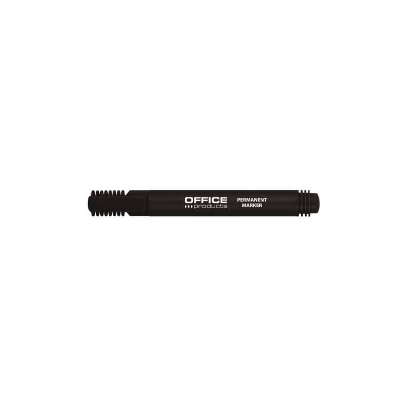 Marcatore permanente Office Products punta tonda 1-3 mm nero conf. 12 pezzi - 17071211-05