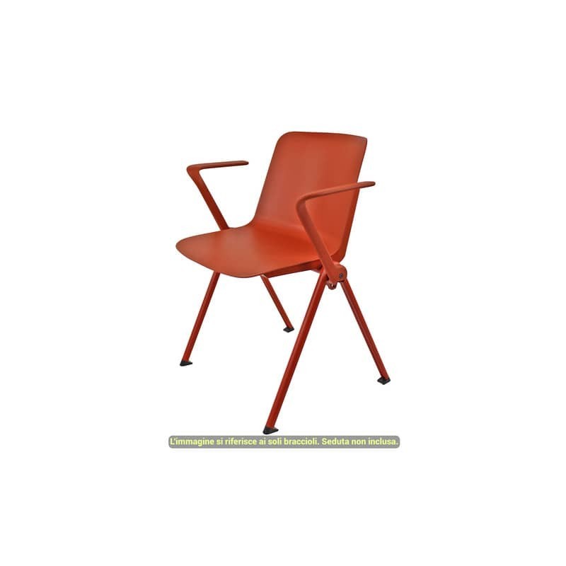 Coppia braccioli per linea Plus Unisit rosso mattone ACCBRPL2RM
