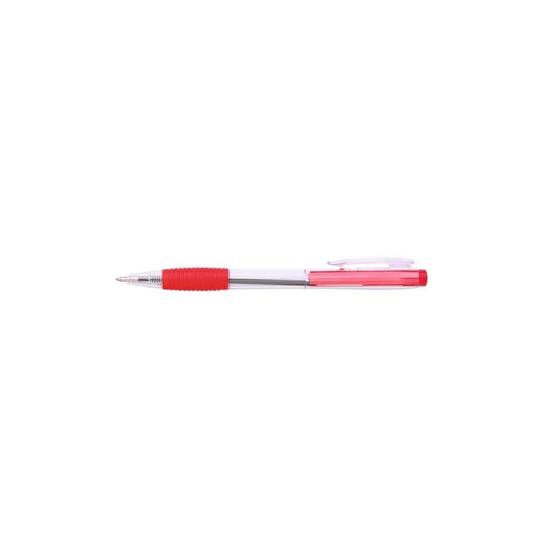 Penna a sfera a scatto ricaricabile Office Products punta 0,7 mm - rosso conf. 50 pezzi - 17015611-04