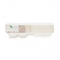 Box 3 scomparti bio-compostabili ecoCanny Take Away bianco 200x200x70 mm conf. 50 pz - ECO‐HB08TRIS