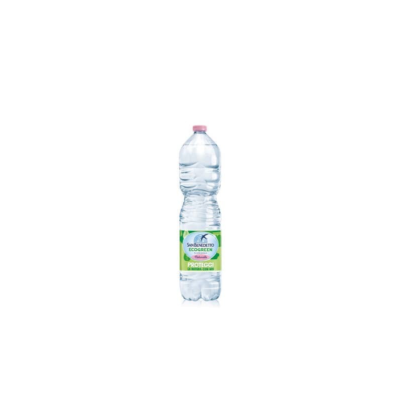 Acqua minerale 1,5 L Ecogreen San Benedetto naturale in conf. da 6 bottiglie - 1755