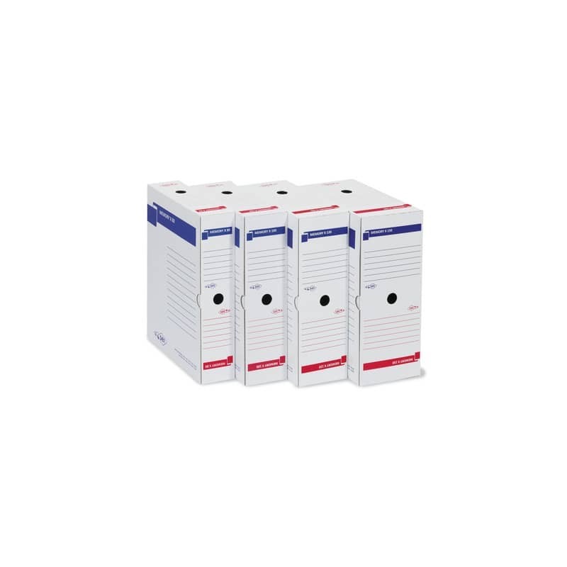 Scatola archivio Sei Rota Memory X 150 25x35 cm dorso 15 cm bianco 673215 (Conf.10)