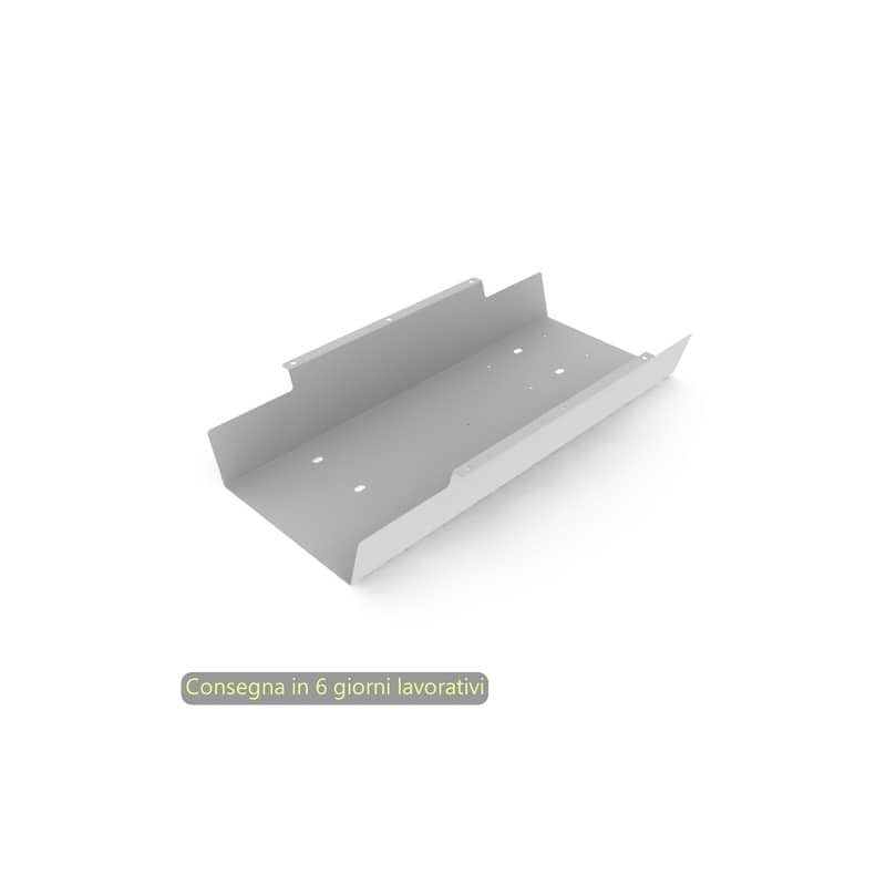 Marsupio per elettrificazione orizzontale sottopiano grigio alluminio Artexport 60x32xH.9,9 cm - 3-BLAC0600-AA