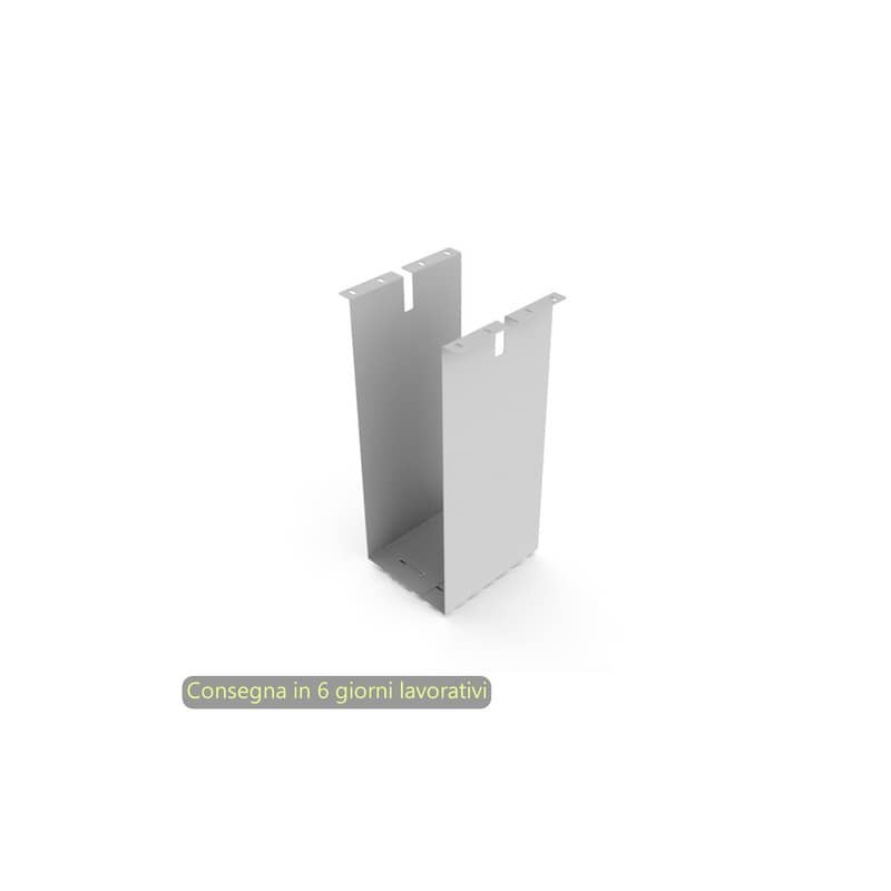 Porta CPU sospeso 21/27x26,5xH.57,2 cm Artexport grigio alluminio 3-BYAA0000-AA