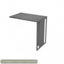 Allungo 80x50xH.74,4 cm destro/sinistro gamba metallo antracite Blade Artexport piano antracite - 471-T-AF