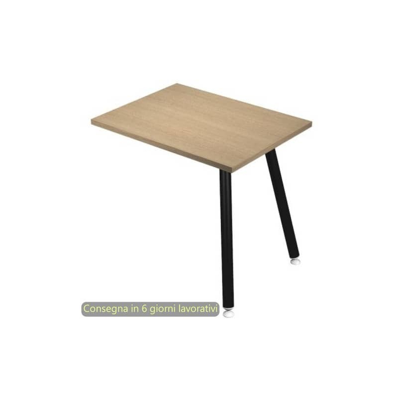 Allungo reversibile per scrivanie Skinny Metal 60x80xH.74,4 cm gambe met. nere Artexport piano rovere - 6417-DJA-C-AQ