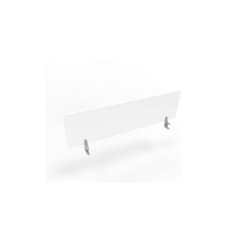 Pannello divisorio in melaminico bianco per scrivanie singole 160xH.42 cm linea Practika Quadrifoglio - CODI160-BA