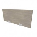 Pannello divisorio in melaminico cemento per bench 80xH.35 cm linea Practika Quadrifoglio - CODB080-CL