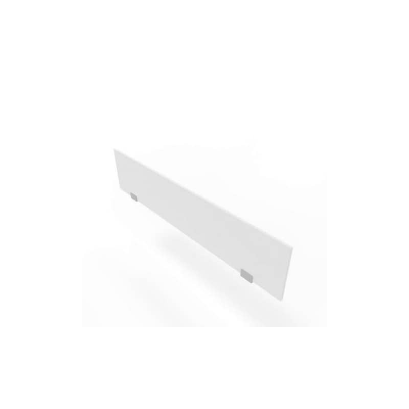 Pannello divisorio in melaminico bianco per bench 160xH.35 cm linea Practika Quadrifoglio - CODB160-BA